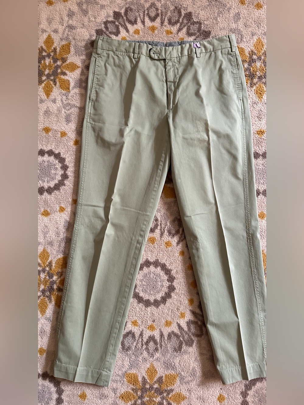 Sid Mashburn Men's Slim Chino Pants - Leaf Green
